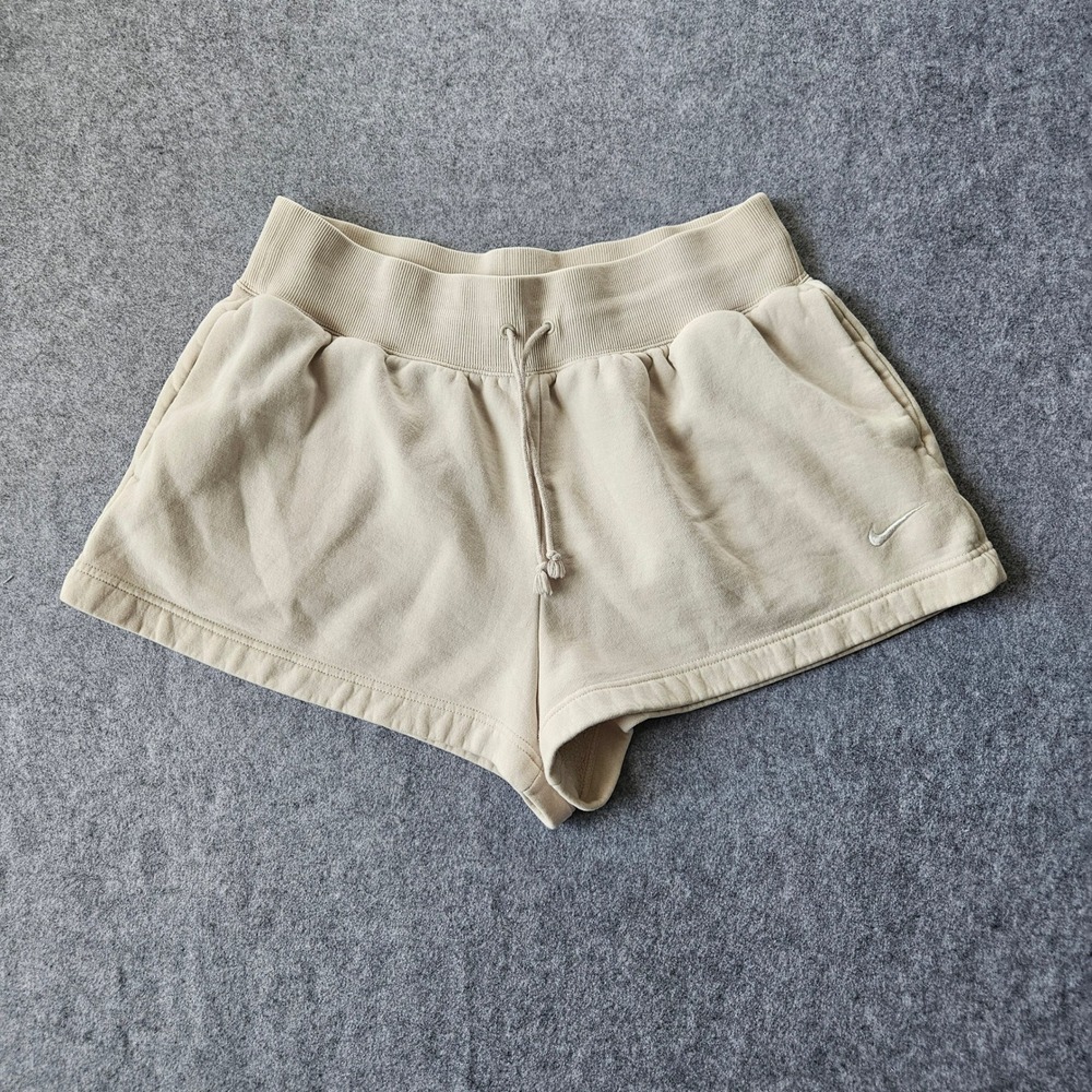 Nike Phoenix Fleece High Waisted Shorts Light Orewood Brown FD1409-104 XL